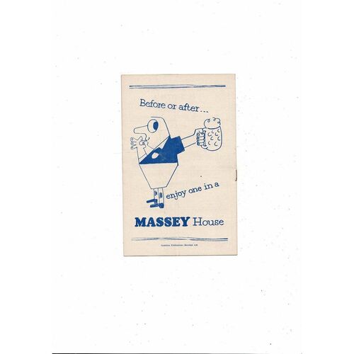1959/60 Burnley v Blackburn Rovers Football Programme Burnley Championship Season