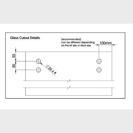 Stainless Steel Sliding Door Kits (glass)