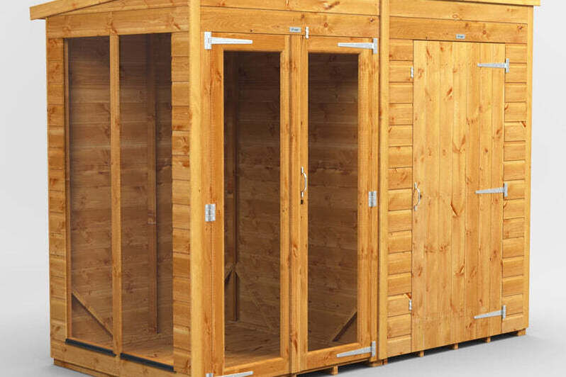 Pent Summerhouse Combi 8x4 with 4ft store