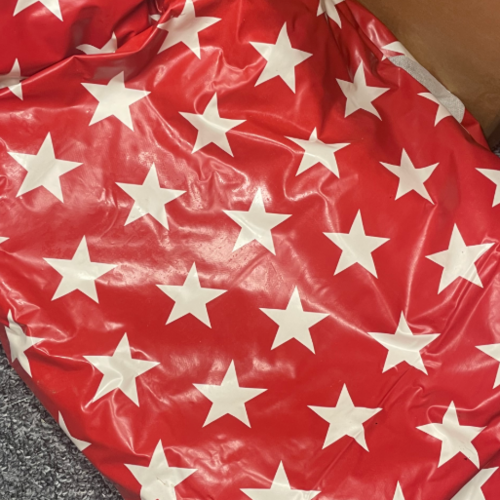 Pre Loved Star Table Cloth (some staining and wear)