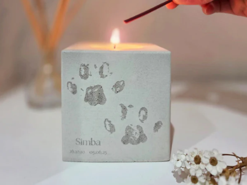 Personalised Chalk Candle Holder