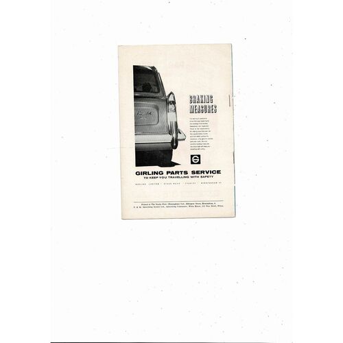 1962/63 Birmingham City v Nottingham Forest Football Programme