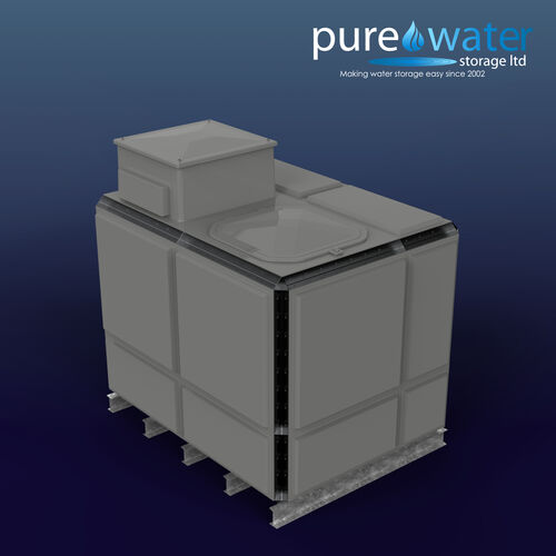PW.2X1.5X1.5.TIF.AB - 5315 LITRE SECTIONAL WATER TANK, TOTALLY INTERNALLY FLANGED (TIF) C/W FVH