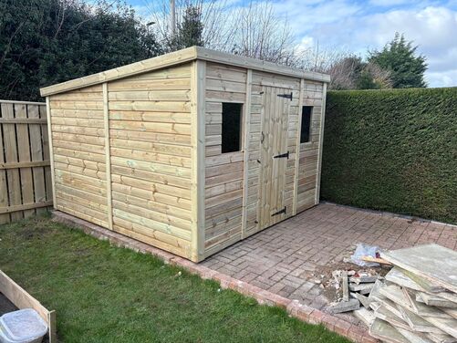 10x10 Pent Shed