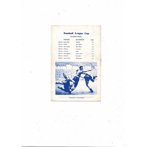 1968/69 Leicester City v Liverpool FA Cup Pirate Edition Football Programme