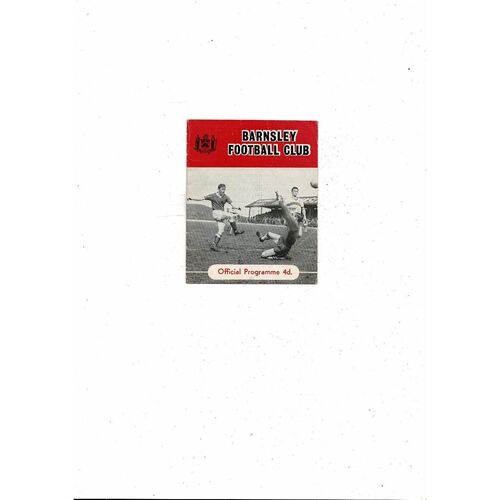 1963/64 Barnsley v Colchester United Football Programme