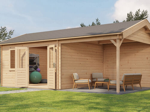 400cm x 400cm + 300cm Veranda