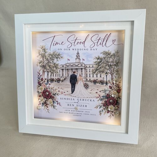 Personalised Wedding Venue Frame