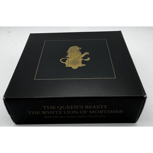 Queen beasts silver proof FDC 2020 ‘The White Lion of Mortimer’ coin