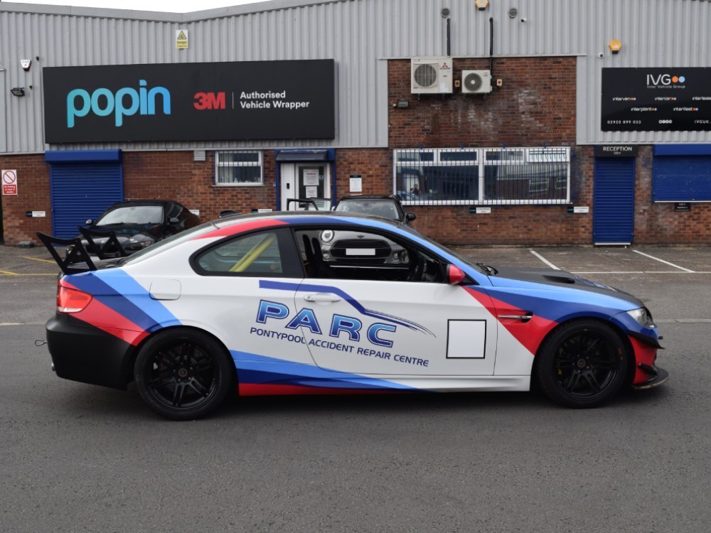 Motorsport graphics and livery on BMW M3