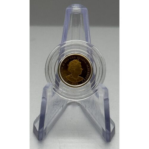 2021 QE11 one eighth gold sovereign
