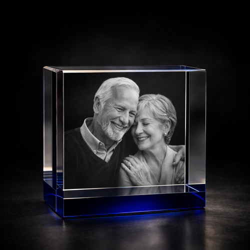 Rio 3D Crystal Block – Ocean Blue XXL Photo Crystal