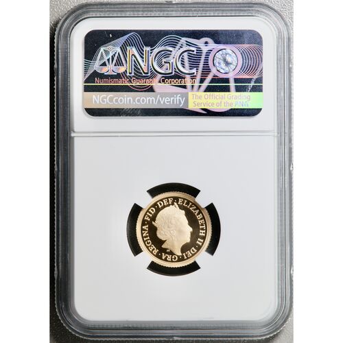 2018 Queen Elizabeth 11 Sapphire anniversary privy gold proof half sovereign