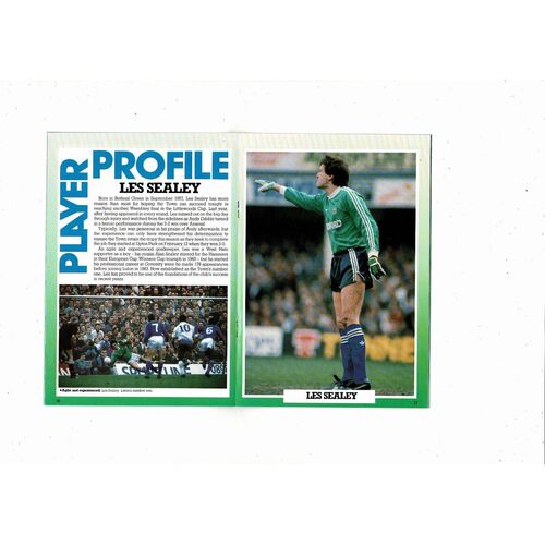 1988/89 Luton Town v West Ham United League Cup Semi Final Football Programme