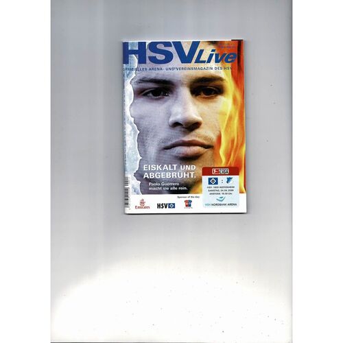 Hamburg v Manchester City UEFA Cup Football Programme 2008/09