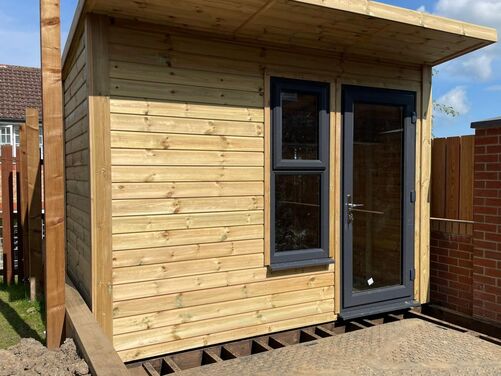 #PVC095 10x10 Pent Summer House