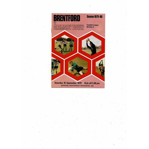 1979/80 Brentford v Grimsby Town Football Programme