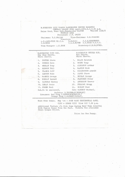 Many more Football Programmes listed today