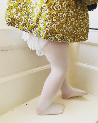 Ruffle Rhumba Tights - white