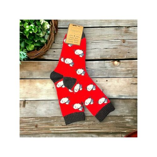 Jaspers Red Sheep Socks