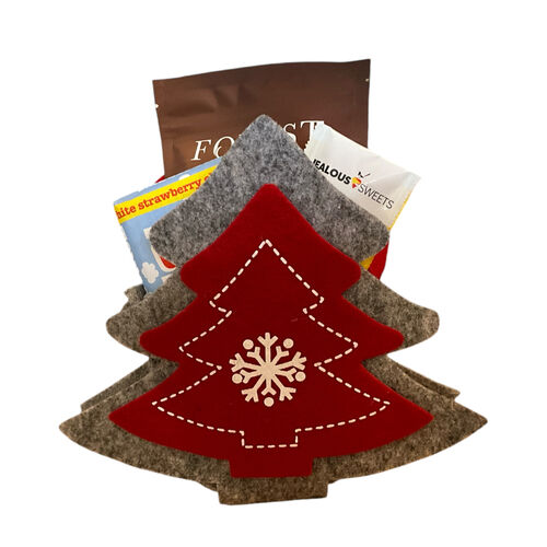 Christmas Tree Felt Christmas Gift Bag- EX DISPLAY