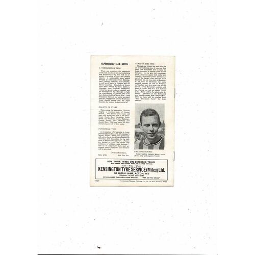 1965/66 Brentford v Exeter City Football Programme