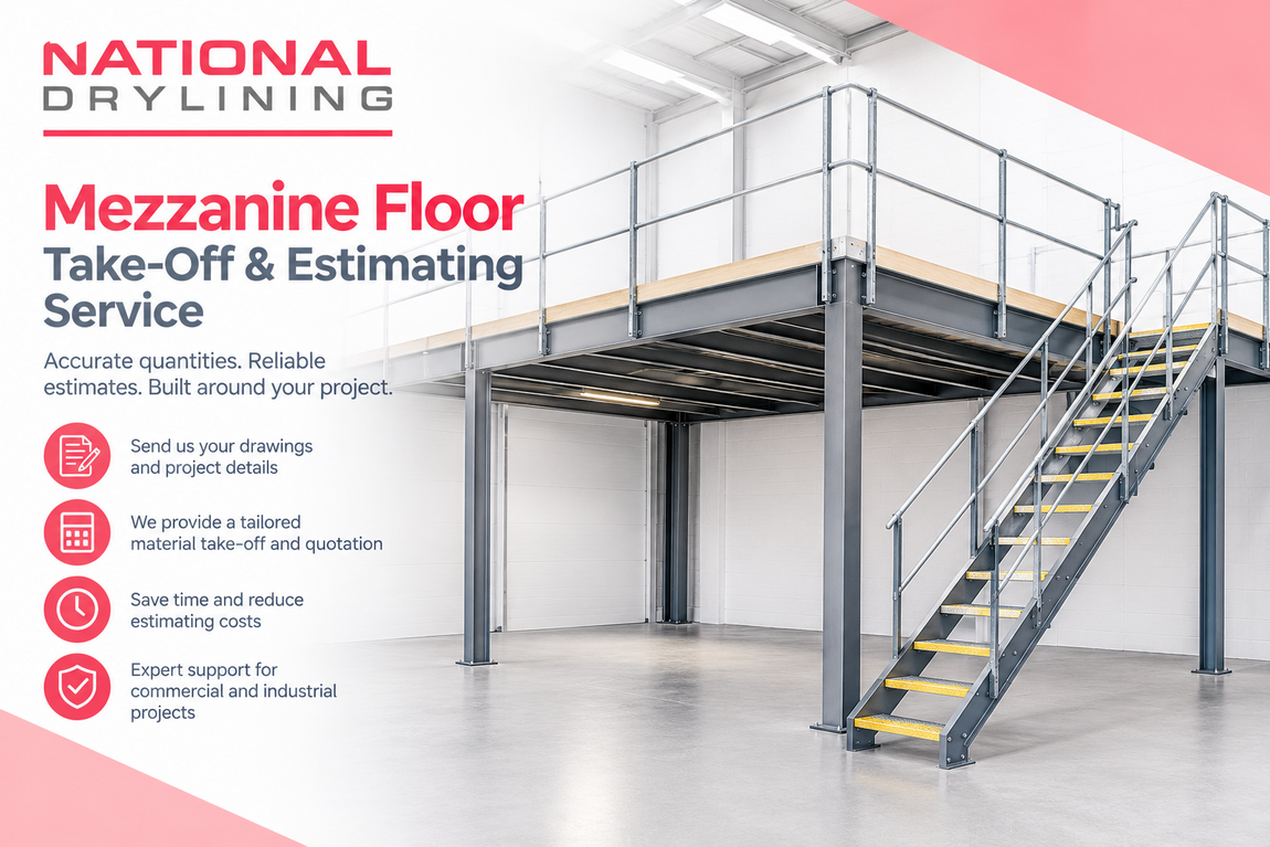Mezzanine Floor | National Drylining and SFS supplies | Nationwide Drylining | Nationwide SFS | Plastering