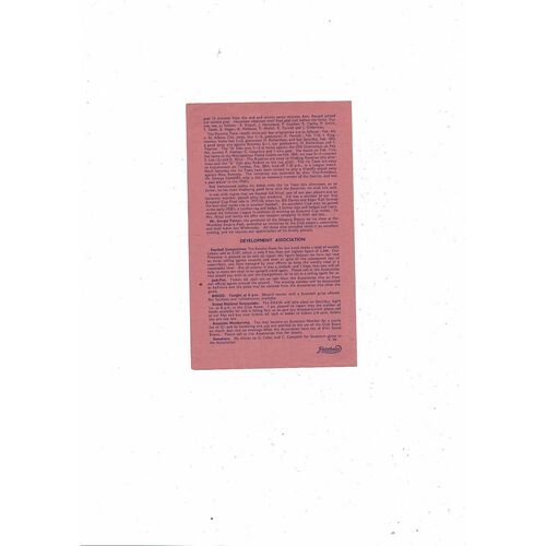 1966/67 Dulwich Hamlet v Sutton United Isthmian League Football Programme