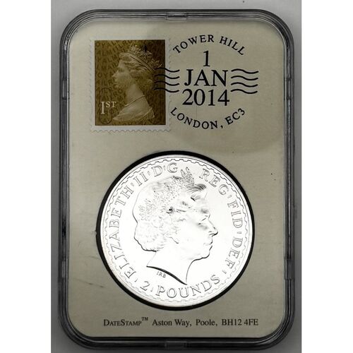 2014 Datestamp one ounce silver Britannia
