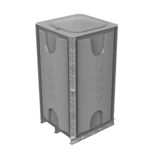 PW.1X1X2.IFB.AG - 2000 LITRE SECTIONAL WATER TANK, INTERNALLY FLANGED BASE (IFB)