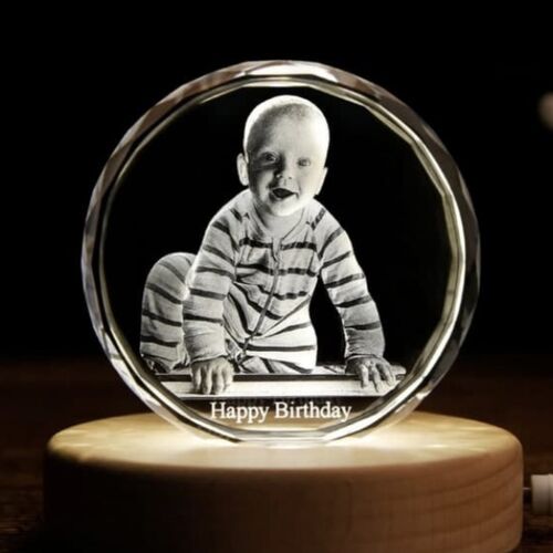 The 2D Harris 10x10x4cm Pure Crystal Circle