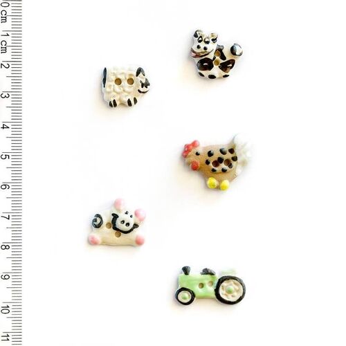 Farmyard Buttons by Incomparable Buttons