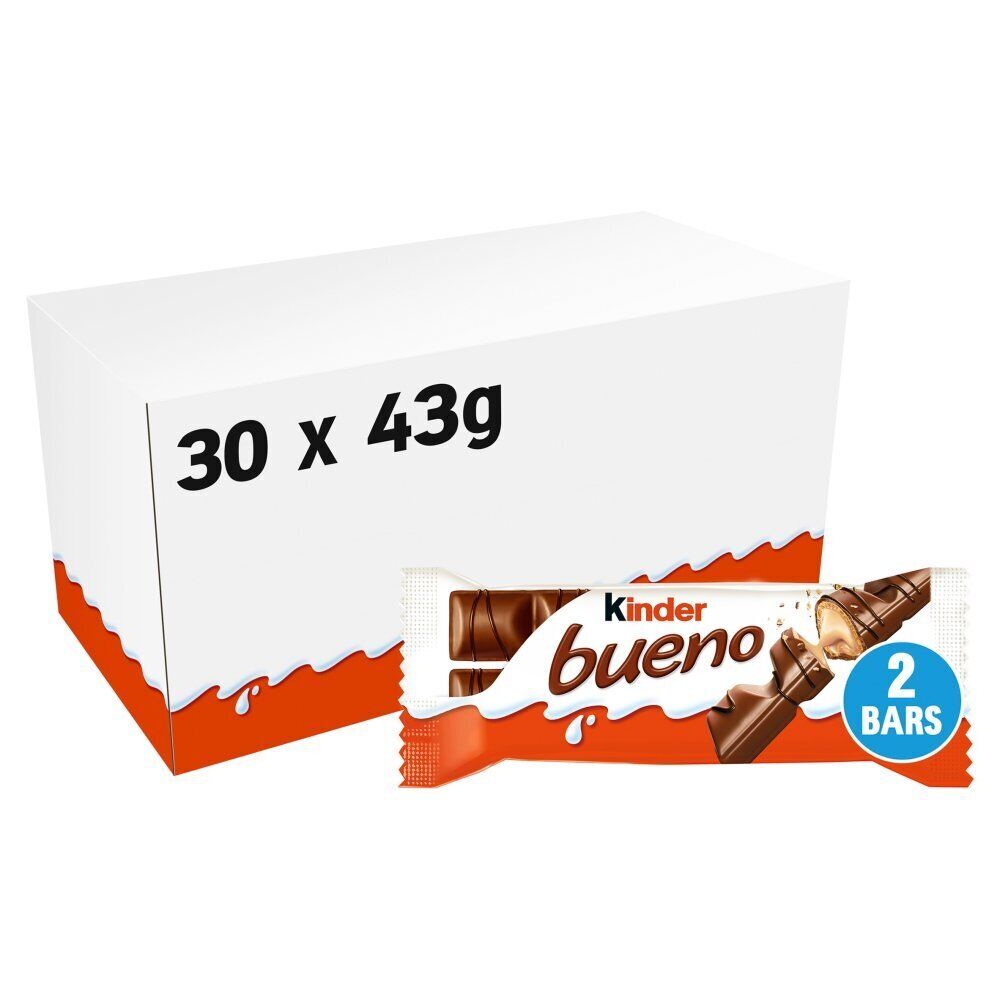 Kinder Bueno Milk Chocolate And Hazelnut Bar