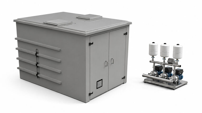Boosted Bundles | Purewater Storage Ltd | GRP | Water Storage Tanks | One piece | Two Piece | Sectional | Enclosures | Combination Units | Nationwide