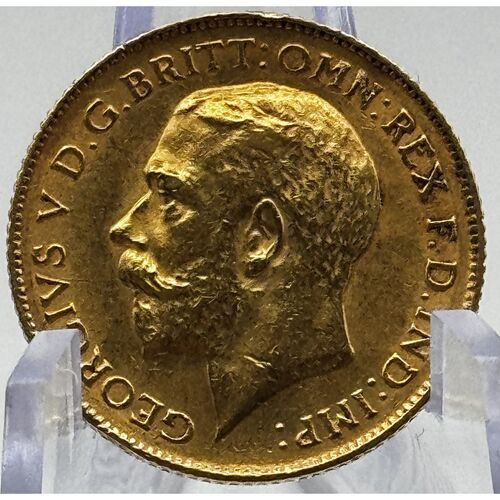 1911 King George gold half sovereign