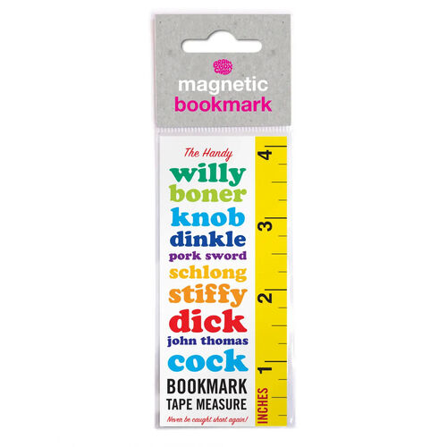 Funny Magnetic Bookmark - Cock Measure