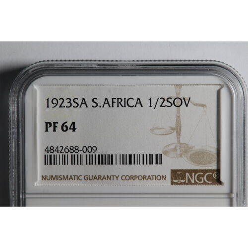 Rare 1923 ‘SA’ King George V proof gold half sovereign