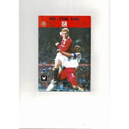 LKS Lodz v Manchester United UEFA Champions League Football Programme 1998/99