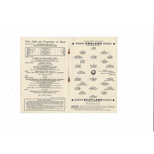 1960 England v Scotland Schools International Football Programme