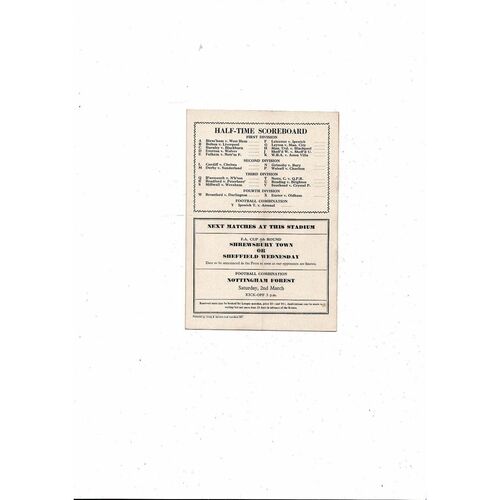 1962/63 Arsenal v Tottenham Hotspur Football Programme