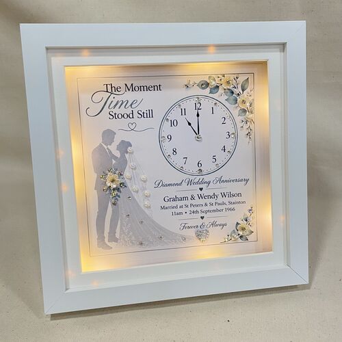 Time Stood Still – Personalised Wedding & Anniversary Frame
