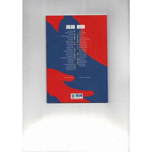 2019 England v Kosovo Football Programme + Press Cuttings