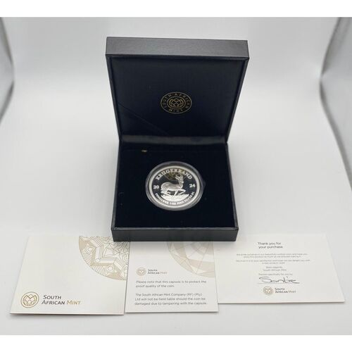 Stunning 1 Ounce Silver Proof 2024 Krugerrand .999 Silver