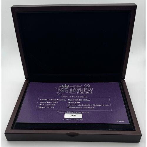 2016 Queen Elizabeth 11 Silver 5 ounce proof coin