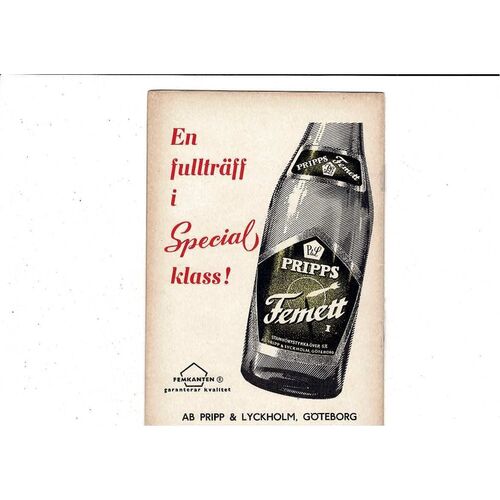 Kamraterna v Helsingborgs Swedish Football Programme 1959