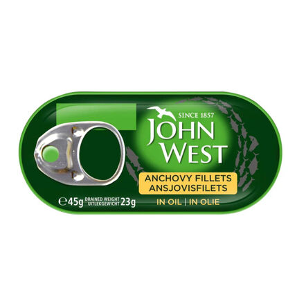 John West Anchovy Fillets in Oil 45g