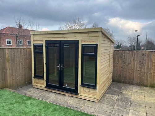 #PVC056 10x8 Pent Summer House