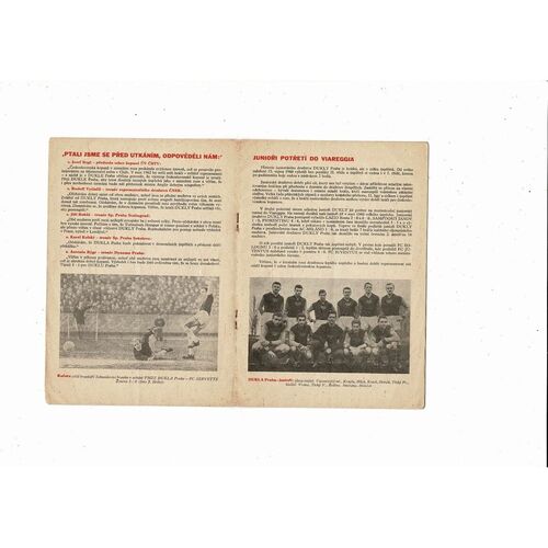 Dukla Prague v Tottenham Hotspur European Cup 1961/62