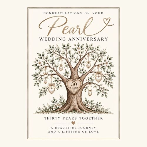 Tree of Life Wedding Anniversary Card