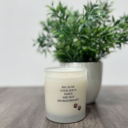 Because your dogs farts are not aromatherapy candle